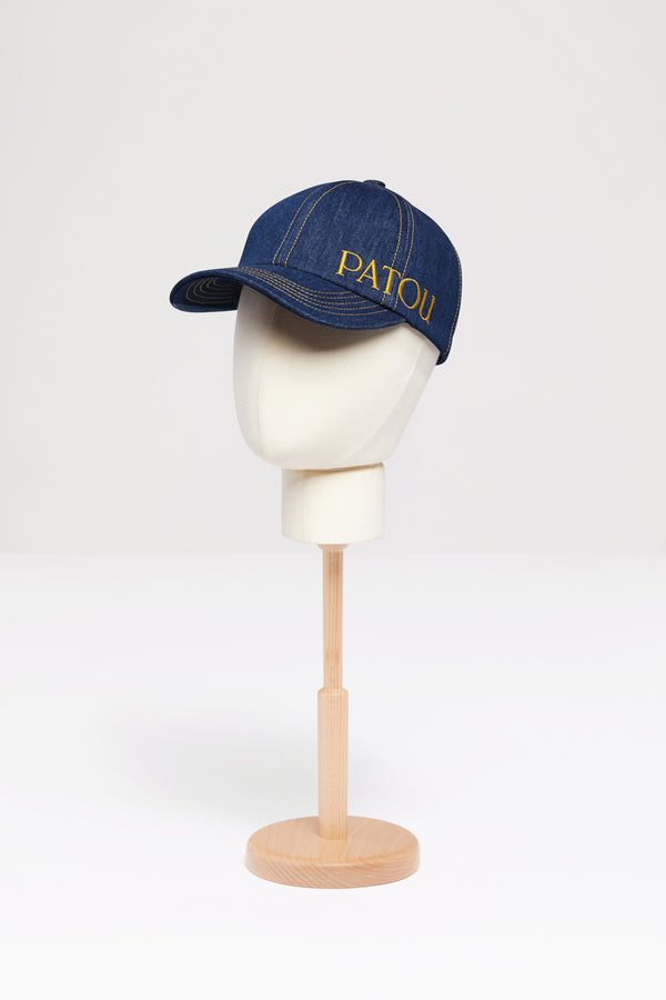 Cappellino Patou in denim di cotone bio