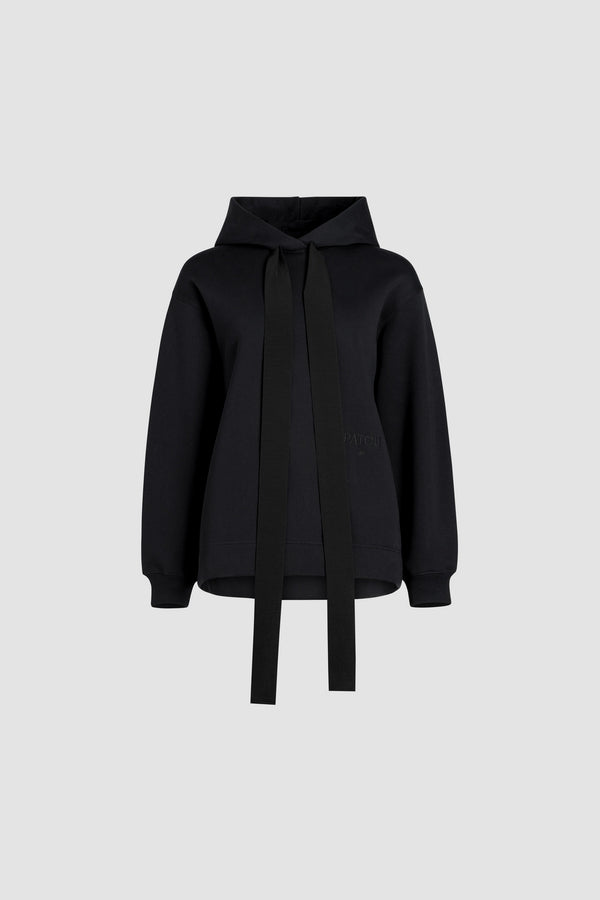 Patou - Archive grosgrain hoodie in organic cotton