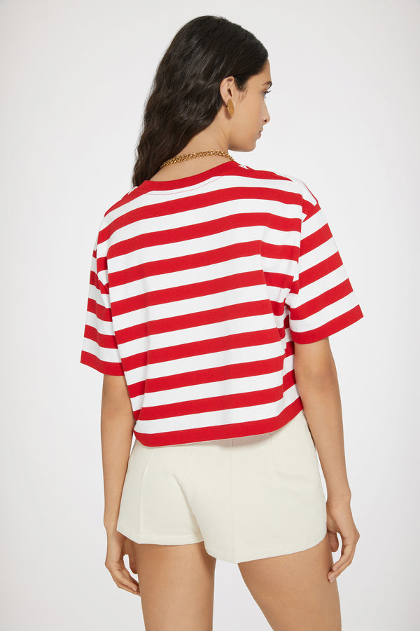 Patou boxy striped t-shirt in organic cotton