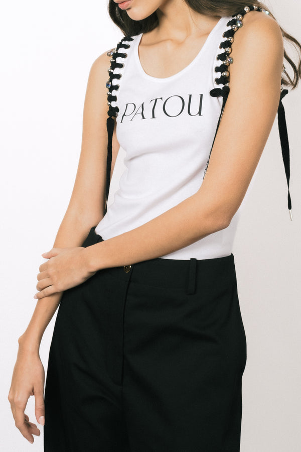 Patou Upcycling tank top in organic cotton