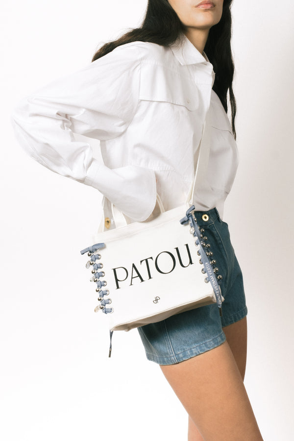 Patou Upcycling canvas tote in organic cotton